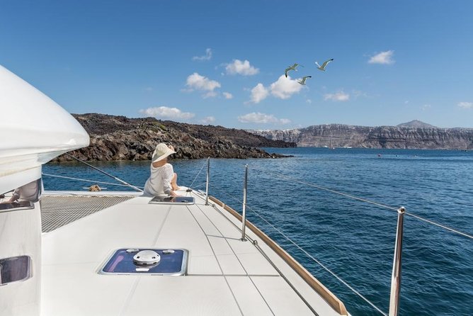 Santorini Caldera Sailing Tour with BBQ Lunch and Drinks - The lighthouse and Indian Head Mountain