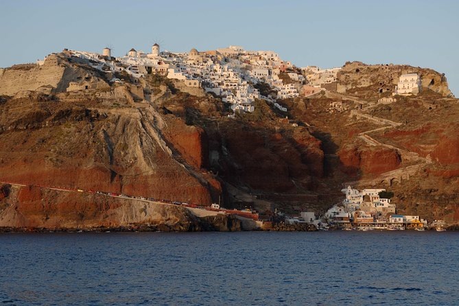 Santorini Caldera Sunset Sailing Cruise with Dinner and Wine - What the $96.79 price really covers