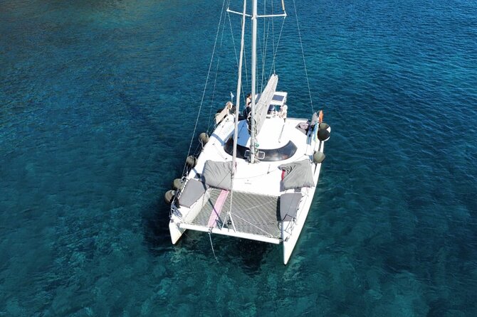 Santorini Catamaran Cruise – 5-Hour Private Sailing Experience - Leaving Vlychada Port for the south coast