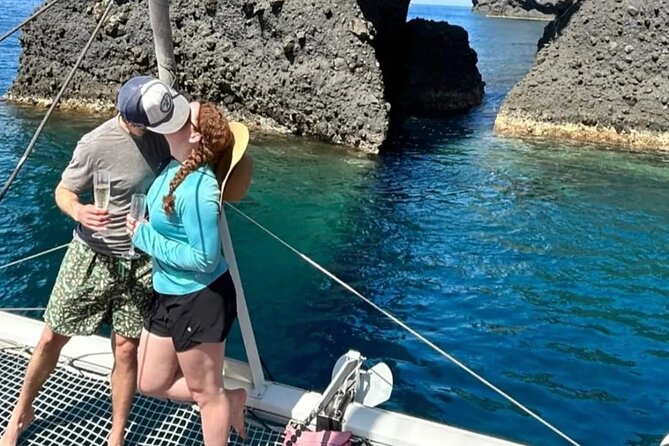 Santorini Catamaran Cruise – 5-Hour Private Sailing Experience - Santorini Volcano up close
