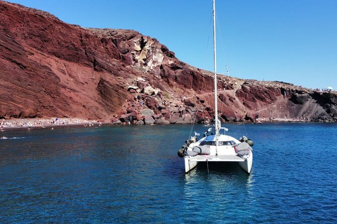 Santorini Catamaran Cruise – 5-Hour Private Sailing Experience - Greek food, wine, and the role of the crew