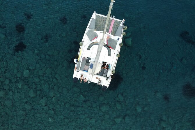 Santorini Catamaran Cruise – 5-Hour Private Sailing Experience - Red Beach: a short first swim