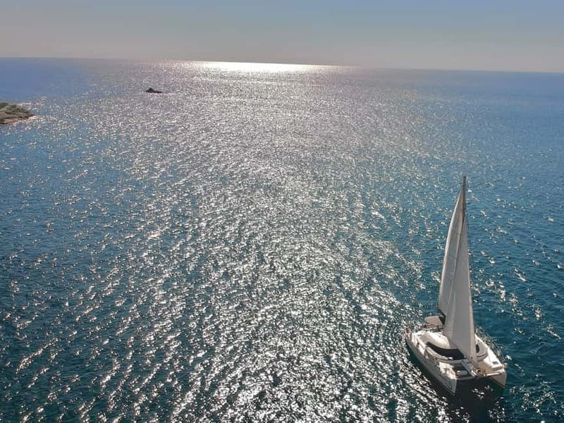 Santorini: Catamaran Cruise with Food and Drinks - Music, crew, and the feel on board