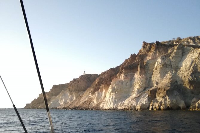 Santorini Catamaran Cruise with Fresh Meal and Open Bar - Circling the active Santorini Volcano