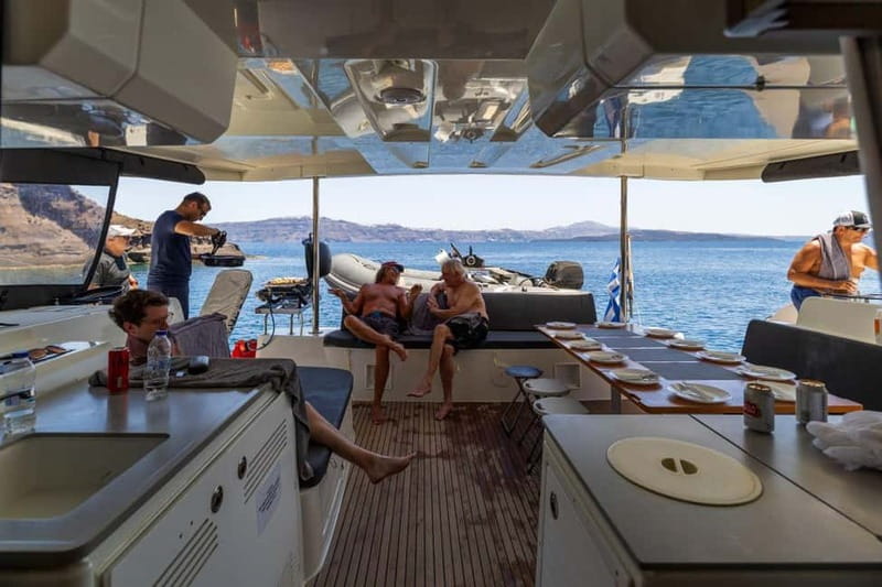 Santorini: Catamaran Cruise with Fresh Meal & Open Bar - Who should book this Santorini cruise?