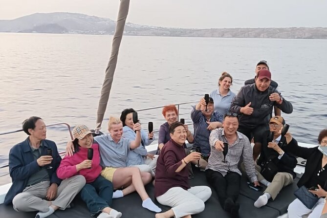 Santorini Catamaran Cruise with Meal and Drinks - A Greek meal served aboard the catamaran