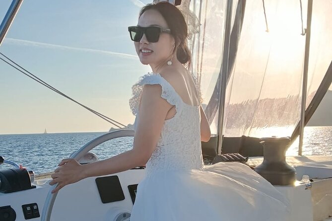 Santorini Catamaran Cruise with Meal and Drinks - Hospitality from Thomas, Ellie, and George