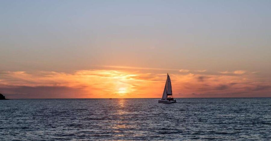 Santorini Catamaran Sunset Skyline Cruise - Why Santorini looks better from Vlychada Marina