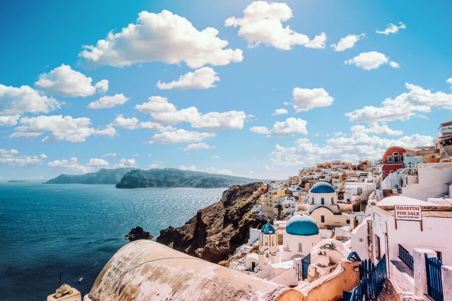 Santorini Catamaran Sunset Skyline Cruise - Lunch turns the cruise into a full outing