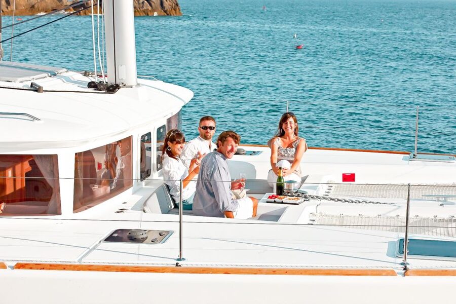 Santorini: Catamaran Tour with BBQ Meal and Unlimited Drinks - The Hot Springs and Santorini’s volcanic core