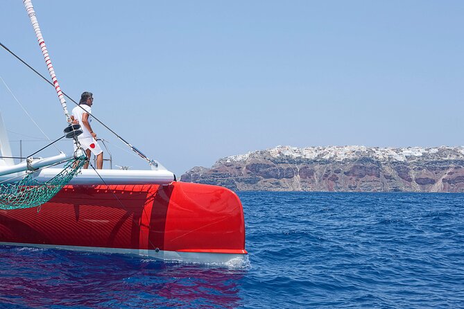 Santorini Cruise on Catamaran with BBQ & Open Bar - Transfers, timing, and what to pack