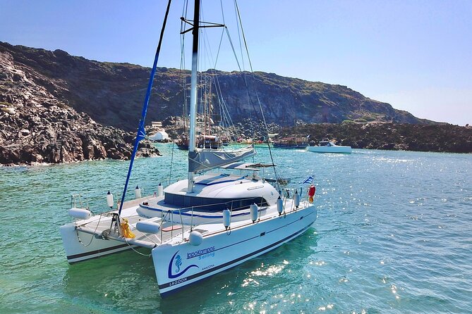 Santorini: Full-Day Catamaran Cruise, with Food|Drinks - Key points at a glance