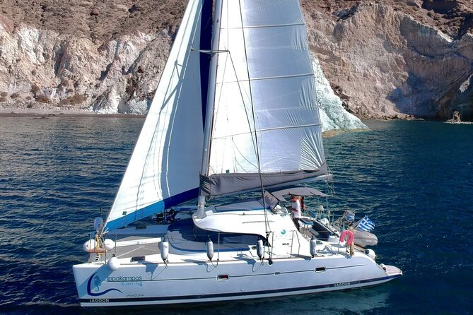Santorini: Full-Day Catamaran Cruise, with Food|Drinks - Starting at Vlychada at 10:30