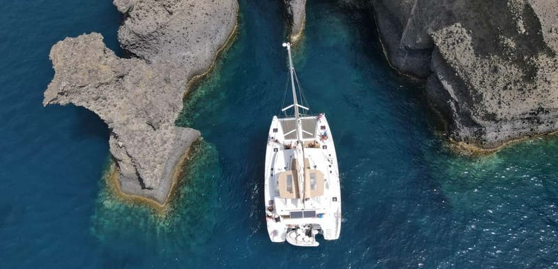 Santorini: Luxury Catamaran Cruise with Lunch, BBQ & Drinks - What to pack for a comfortable five hours