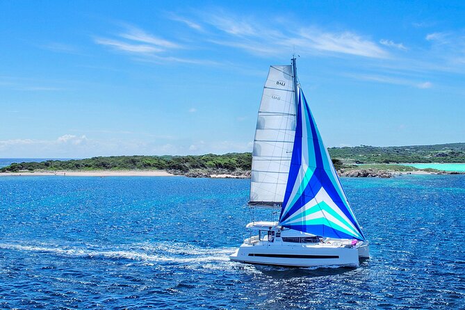 Santorini Luxury Catamaran Private Cruise - Nea Kameni, Palea Kameni, and the volcanic hot springs