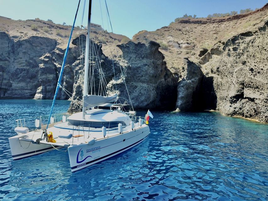 Santorini: Private All-In Catamaran Cruise, with Food|Drinks - Practical details before you book