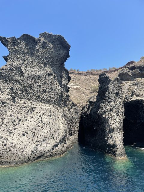 Santorini: Private All-In Catamaran Cruise, with Food|Drinks - The caldera from the water