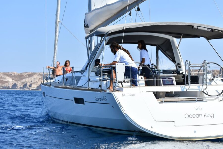 Santorini: Private Caldera Sailing Trip with Open Bar & Meal - What the $942 price really includes