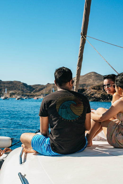 Santorini: Sailing Catamaran Cruise with BBQ and Drinks - Getting from Thera to Vlychada Port