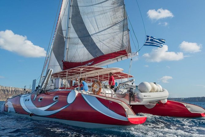 Santorini Sailing Dream Catcher with BBQ Lunch and Drinks - Starting at Vlichada Marina or the afternoon port