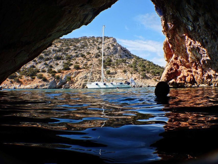 Semi-Private :Full-Day Sailing Tour Swim, Snacks & Drinks - Paros, the Blue Lagoon, and Holed Cave