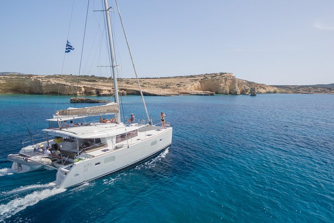 Shared Catamaran All inclusive-Day Cruise to Naxos or Paros - Leaving Naxos at 10:00 am