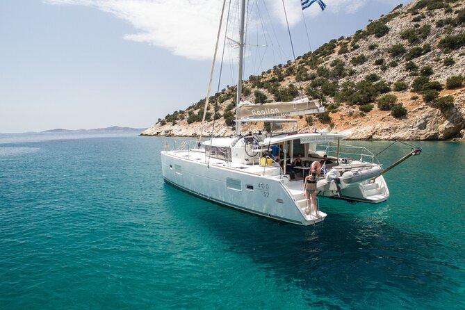Shared Catamaran All inclusive-Day Cruise to Naxos or Paros - The catamaran and the feel of the day
