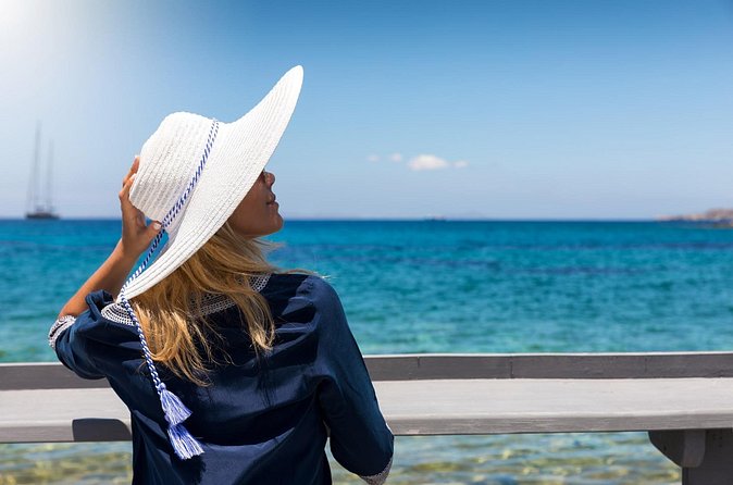 Shared Catamaran Romantic Sunset Cruise from Santorini via Volcano - Greek food, barbecue, and Santorinian wine