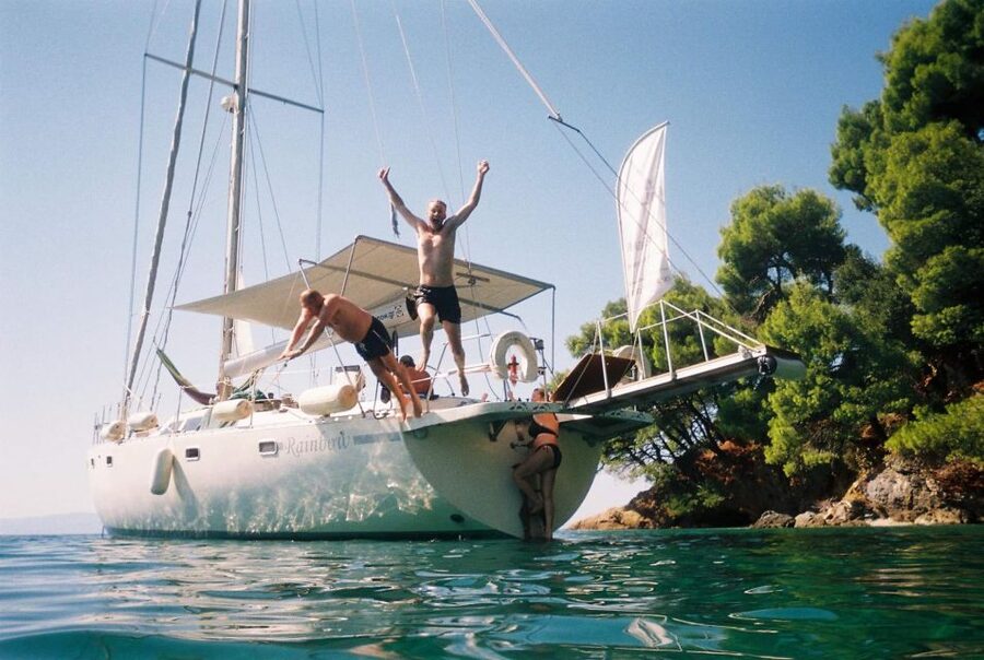 Skiathos: Day-Sailing Tour with Lunch on Board - Swimming stops at clear-water coves