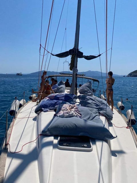 Skiathos: day sailing trip with swim stops and lunch - Leaving Skiathos for the Sporades