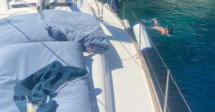 Skiathos: day sailing trip with swim stops and lunch - Lunch with fresh ingredients onboard