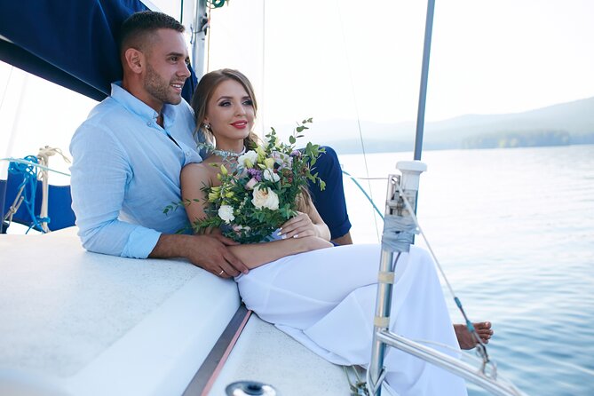 Small Group Santorini Catamaran Cruise with BBQ - Black Mountain, Lighthouse, and the Caldera
