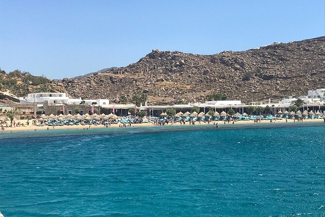 Sunset Sail Cruise to Rhenia, Mykonos Beach Safari, Dinner&Drinks - Sunset on the return to Mykonos
