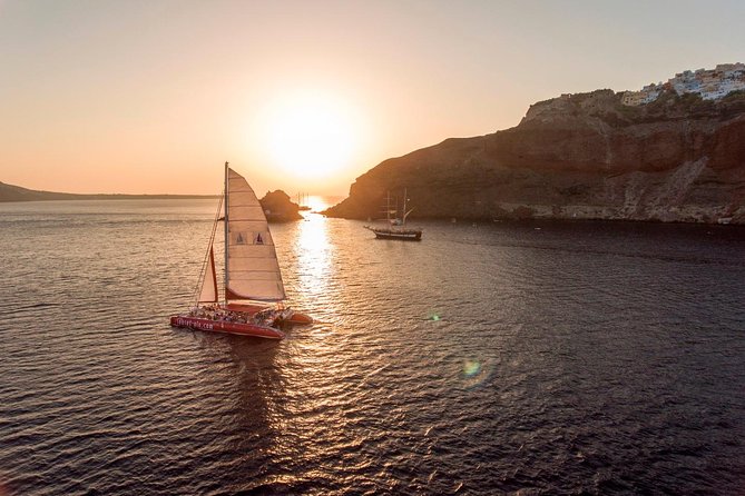 Sunset Sailing Catamaran Cruise in Santorini with BBQ and Drinks - What this Santorini catamaran cruise is really like