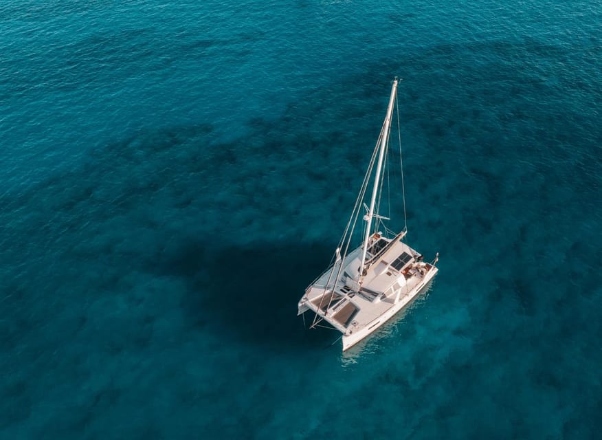 SUP Safari - Catamaran Cruise Dia Island & Gourmet Delights! - Sailing out of Heraklion toward Dia Island