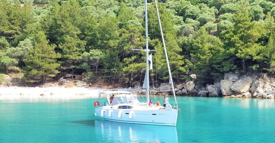 Thassos Island: Sailing Day Cruise Beer & Snack - Marble Beach and the best swimming stops