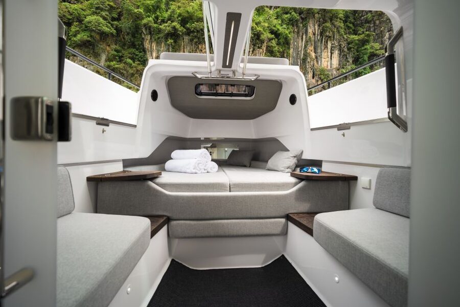 The Fastest All Inclusive Private Motor Yacht in Santorini - Oia looks different from below