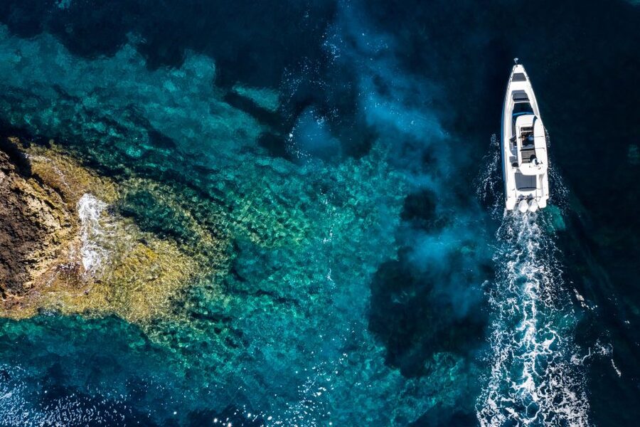The Fastest All Inclusive Private Motor Yacht in Santorini - Lunch and island time on Thirasia