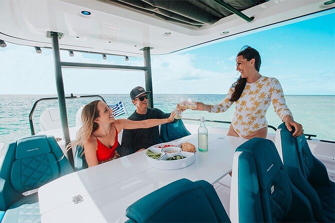 The Fastest Private Motor Yacht in Santorini - All Inclusive Tour - The volcano and hot springs: a beautiful but imperfect stop