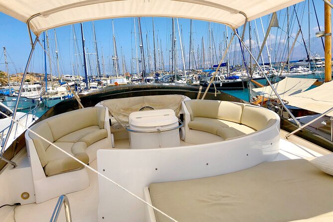 Vip Motor Yacht Charter-17 meter-10 Guest-Half day or Sunset trip - Setting out from Agios Nikolaos Marina
